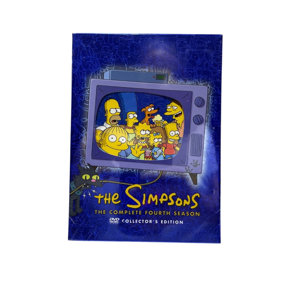 The Simpsons Complete Fourth Season DVD Collector's Edition Box Set NEW‎ Sealed